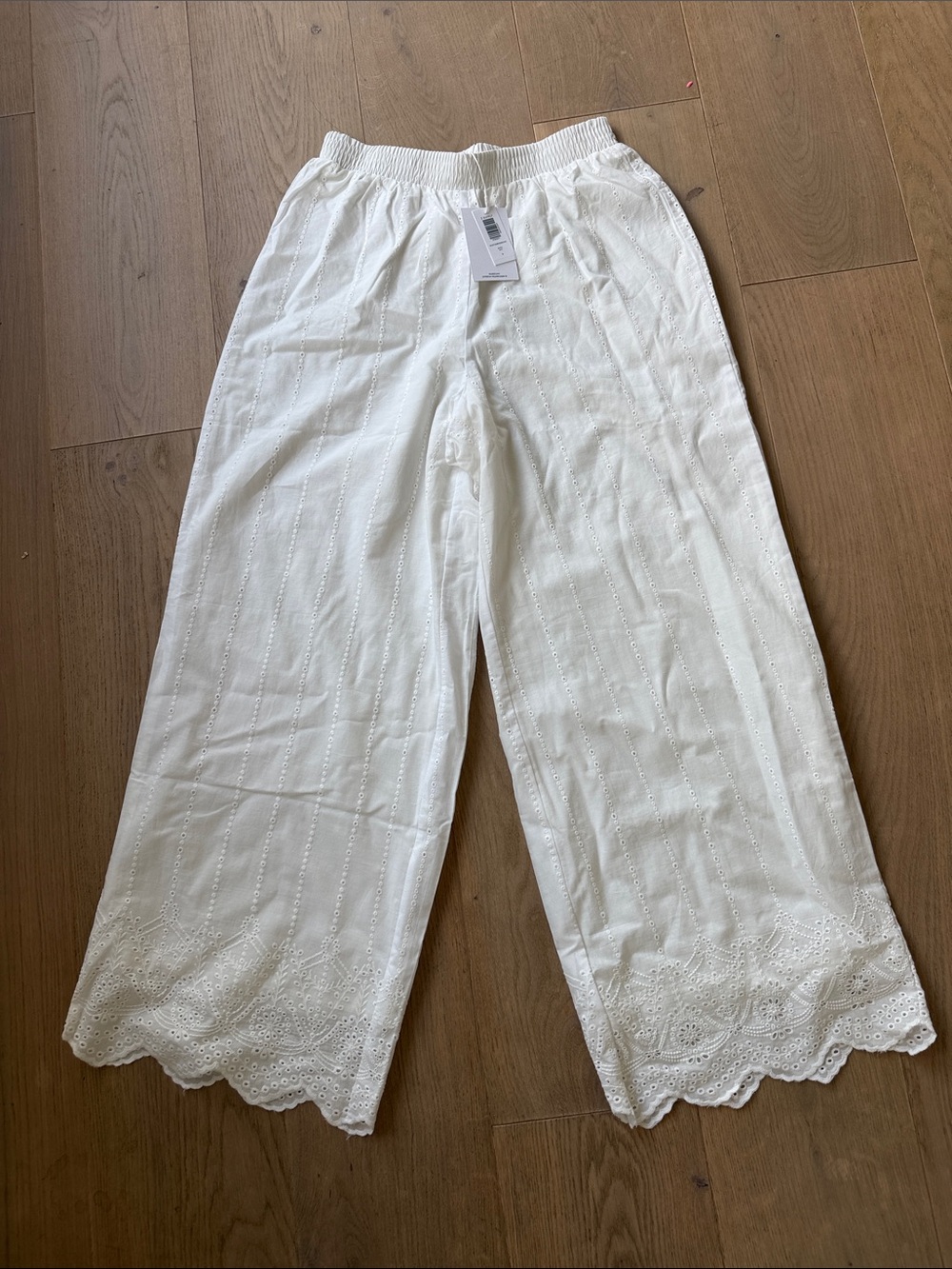 Zsupply Eyelet Wide-Leg Pants